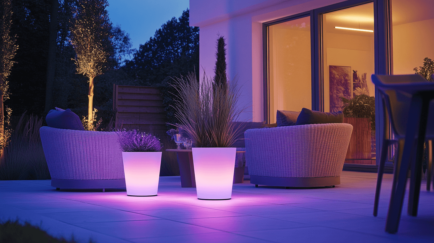 Avantages des meubles de jardin éclairés par LED