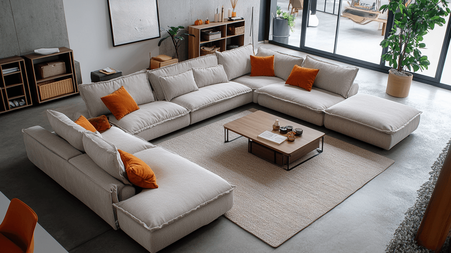 Meubles pratiques pour le salon familial