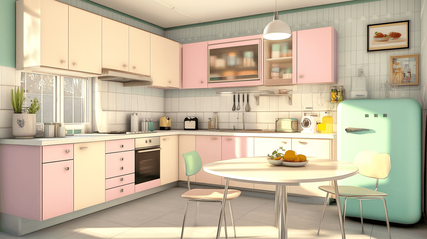 Meubles de cuisine aux couleurs pastel : fraîcheur et légèreté dans la cuisine