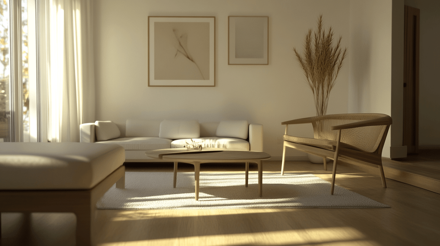 Salon minimaliste : Moins, c'est plus