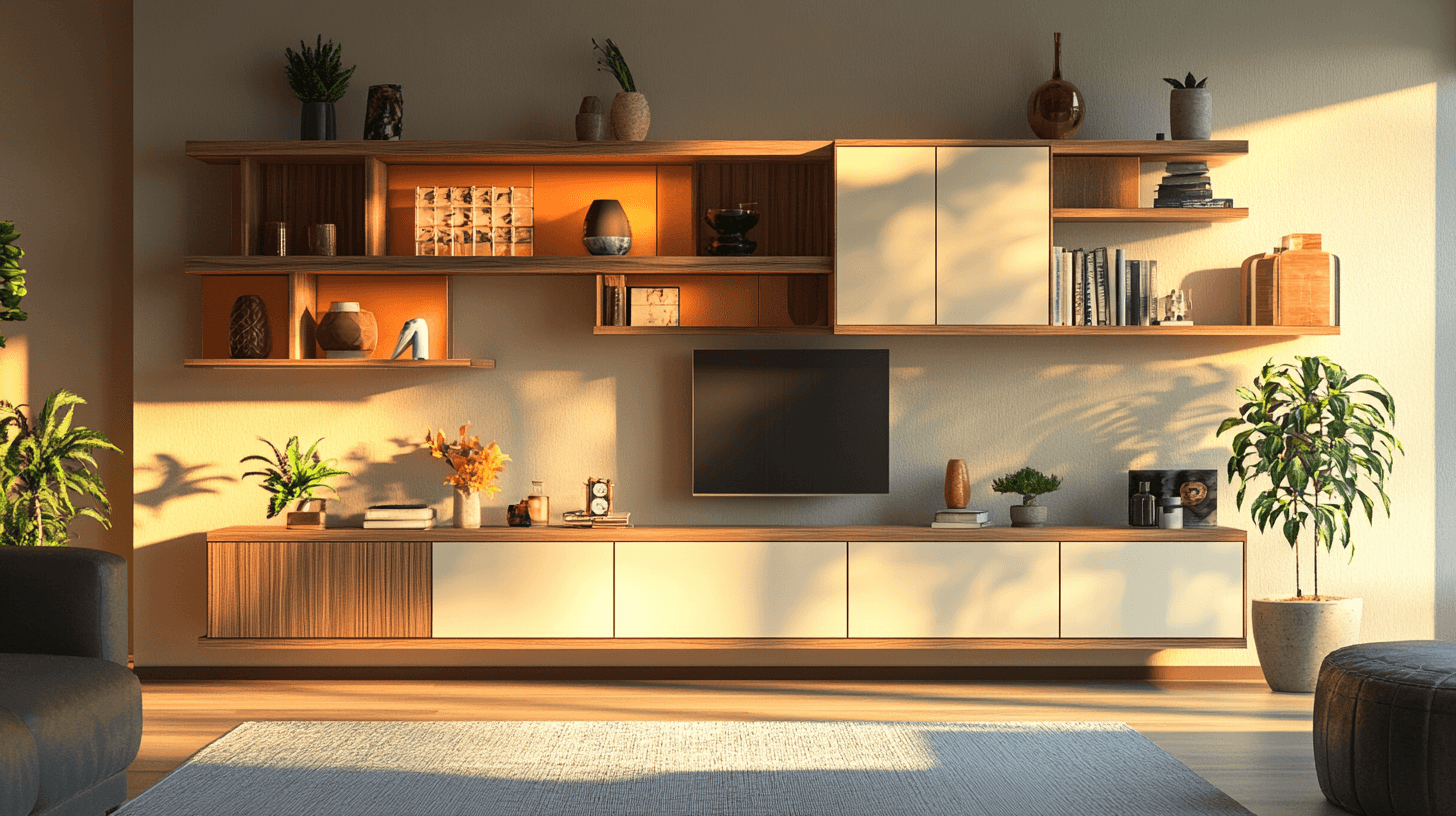 Ordre avec style : Meubles muraux pour votre salon