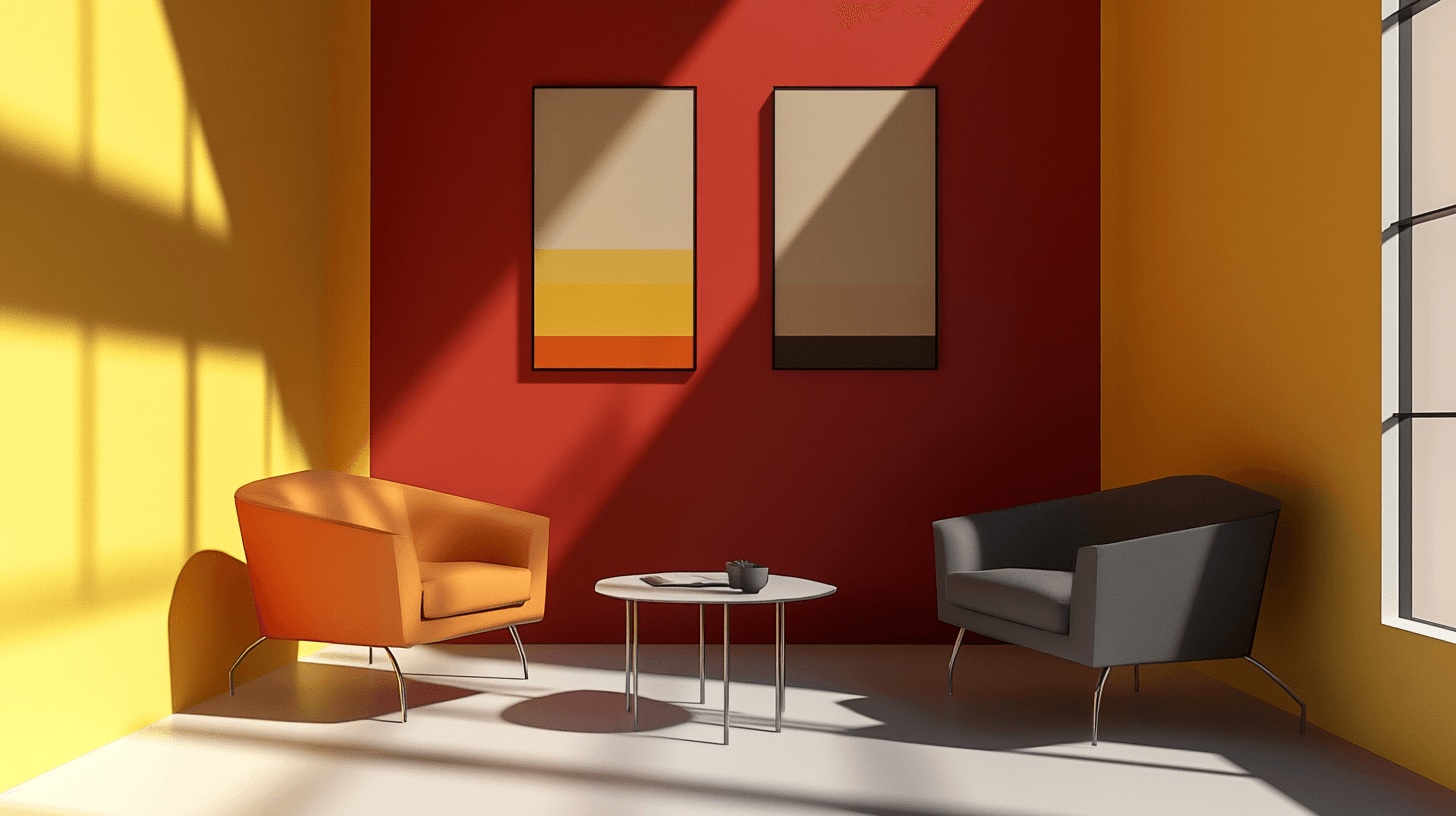 Combinaison de couleurs vives et de designs minimalistes