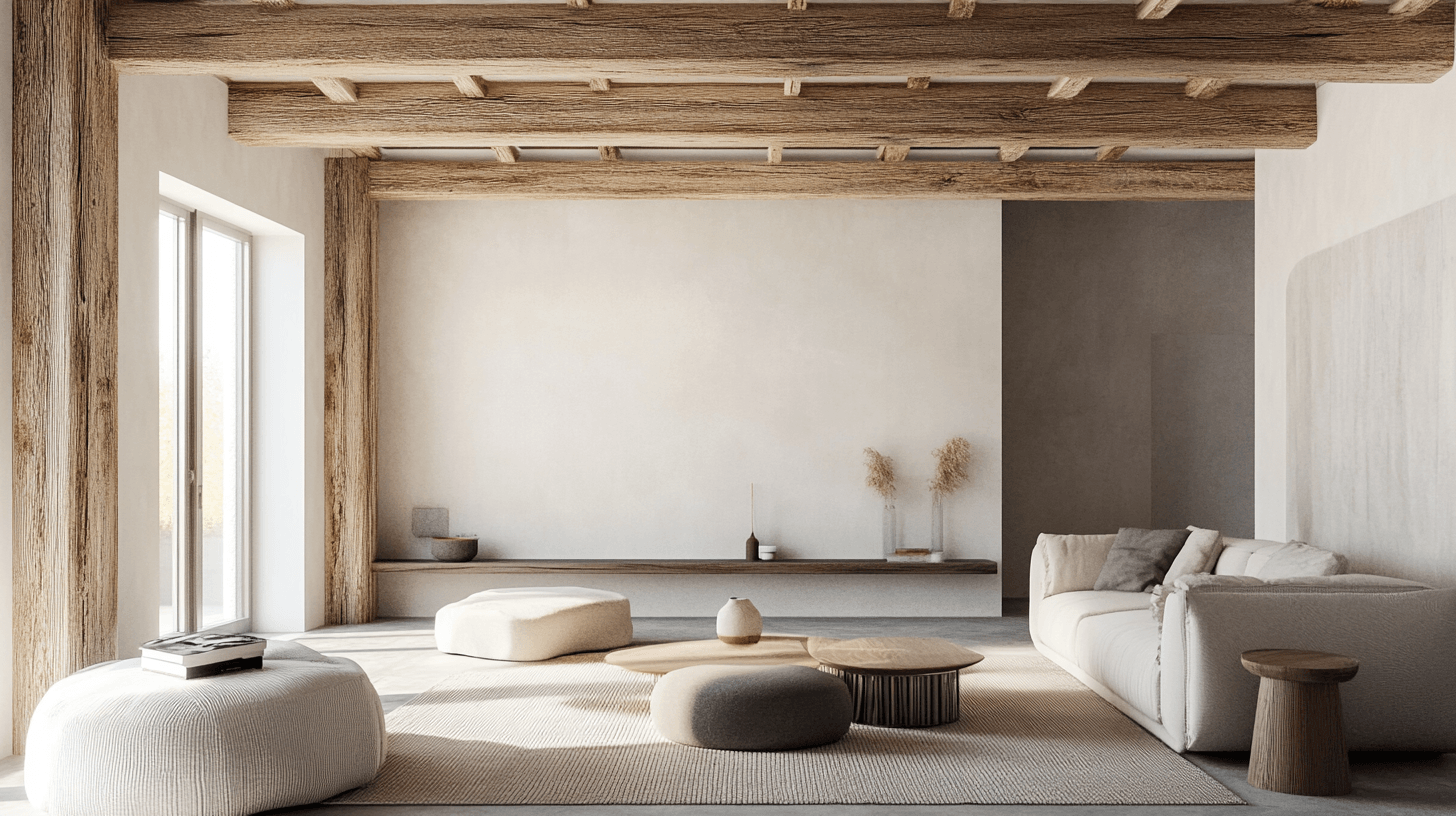 Intégration de poutres de plafond dans des concepts d'habitation modernes