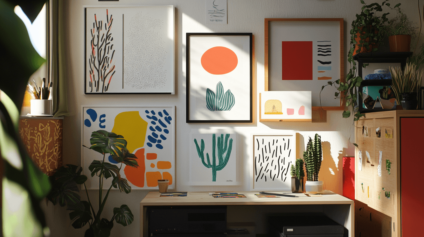 Décoration et inspiration dans le petit atelier
