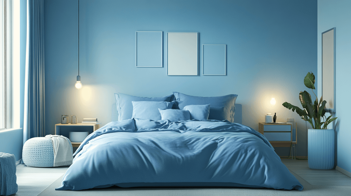 Chambres à coucher bleues : Calme et détente grâce aux tons froids