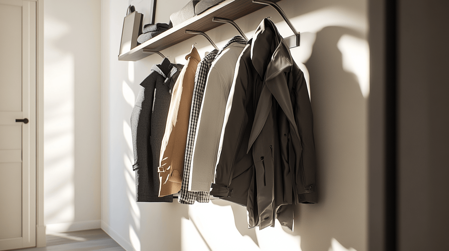 Organisé en déplacement : Porte-manteaux pour vestes et manteaux