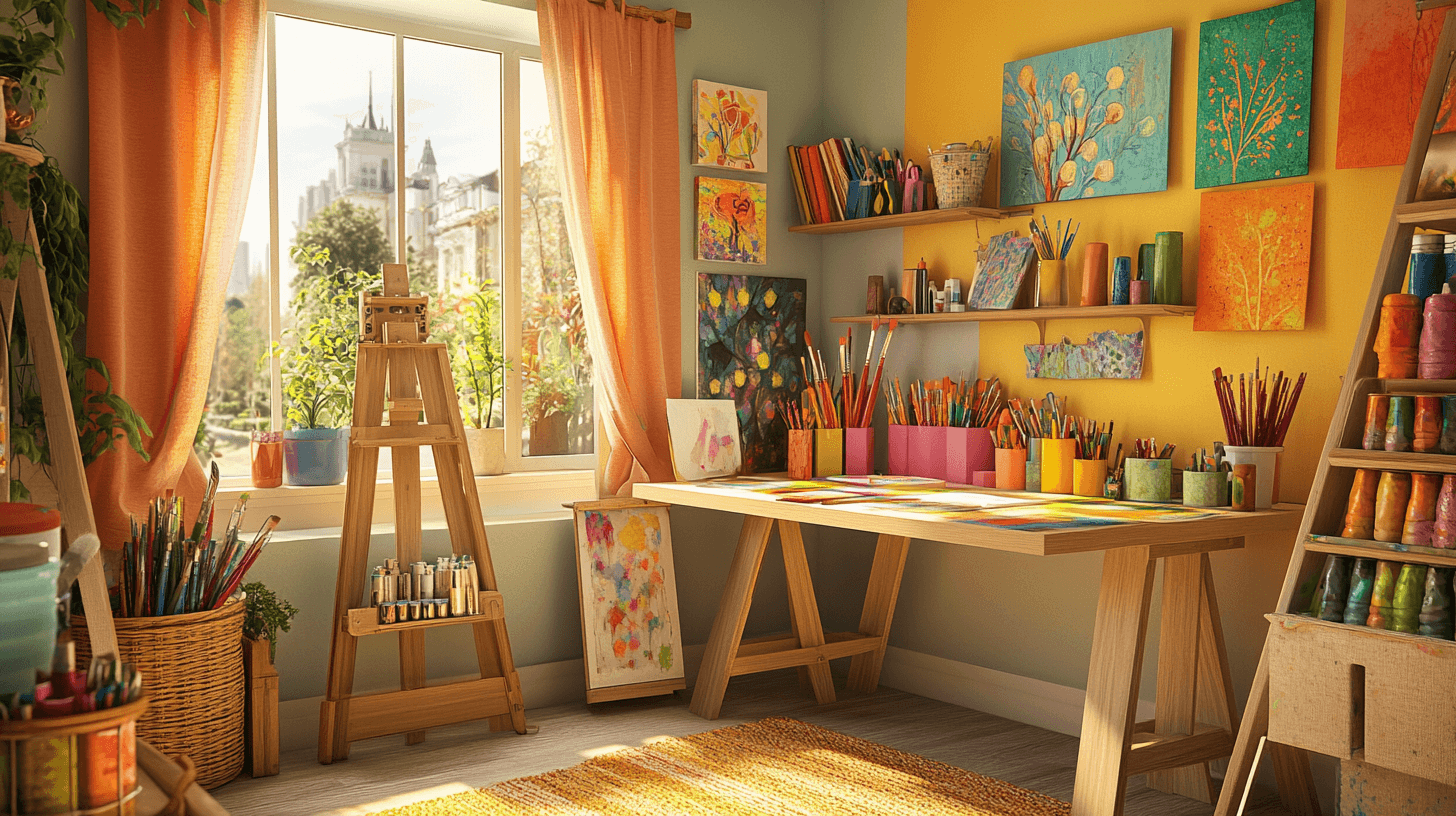 Atelier à la maison : Créativité dans un petit espace