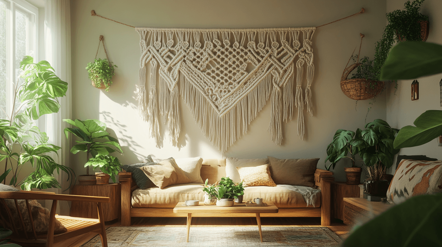 Décorer avec du macramé : Textiles faits main comme accroche-regard