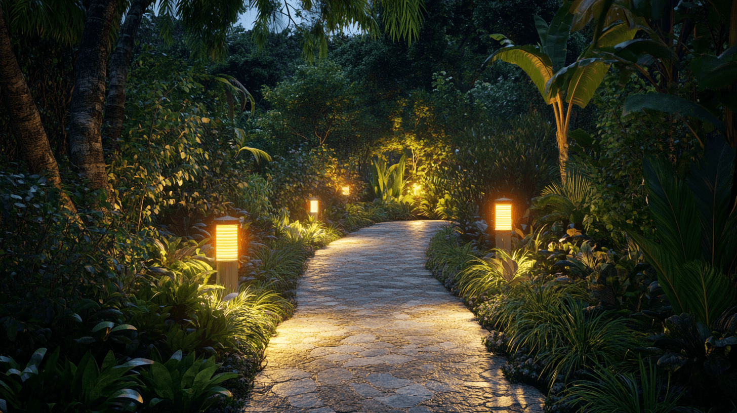 Éclairage pour les allées de jardin : fonctionnalité et ambiance