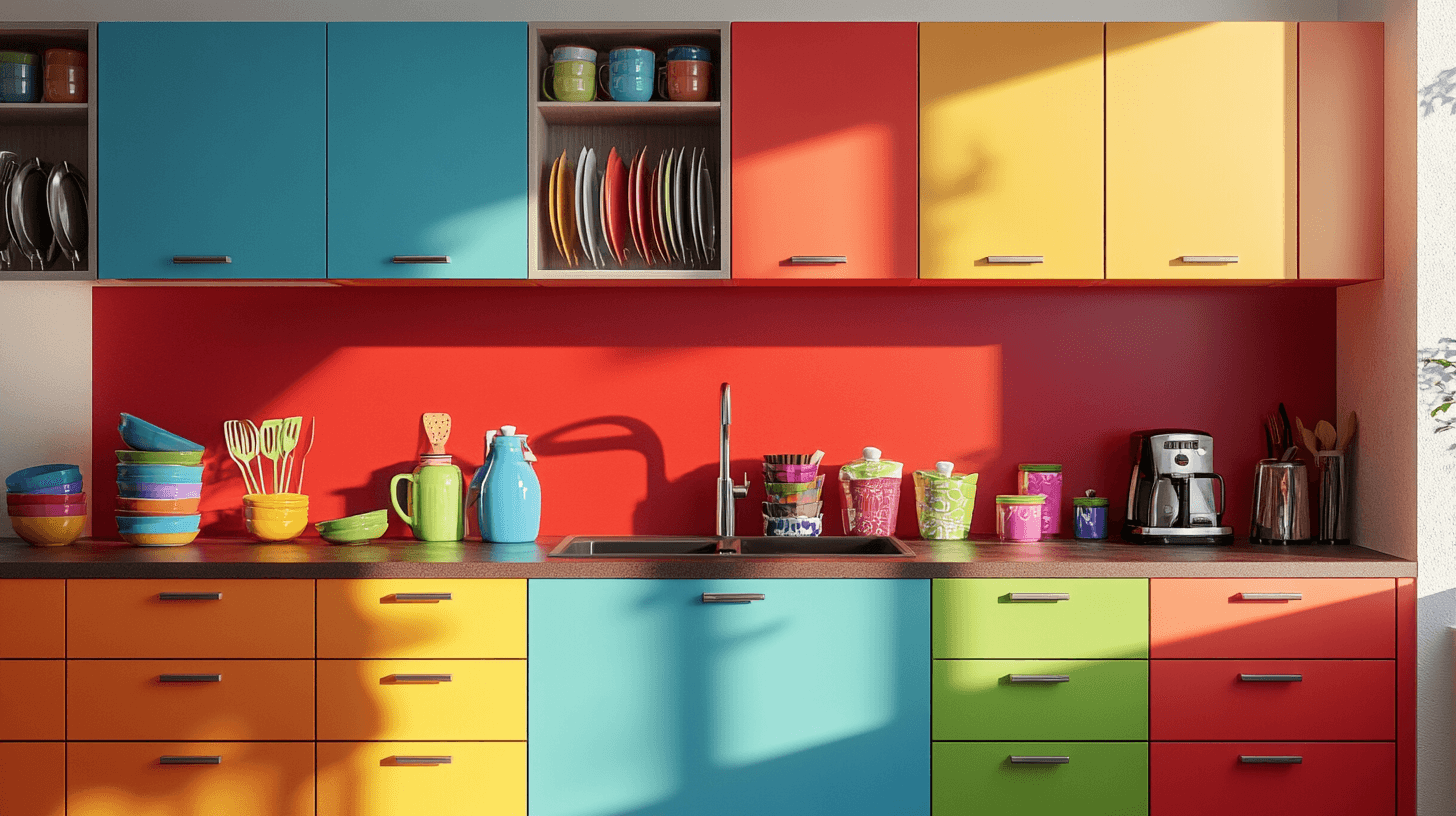 Idées de cuisine colorées