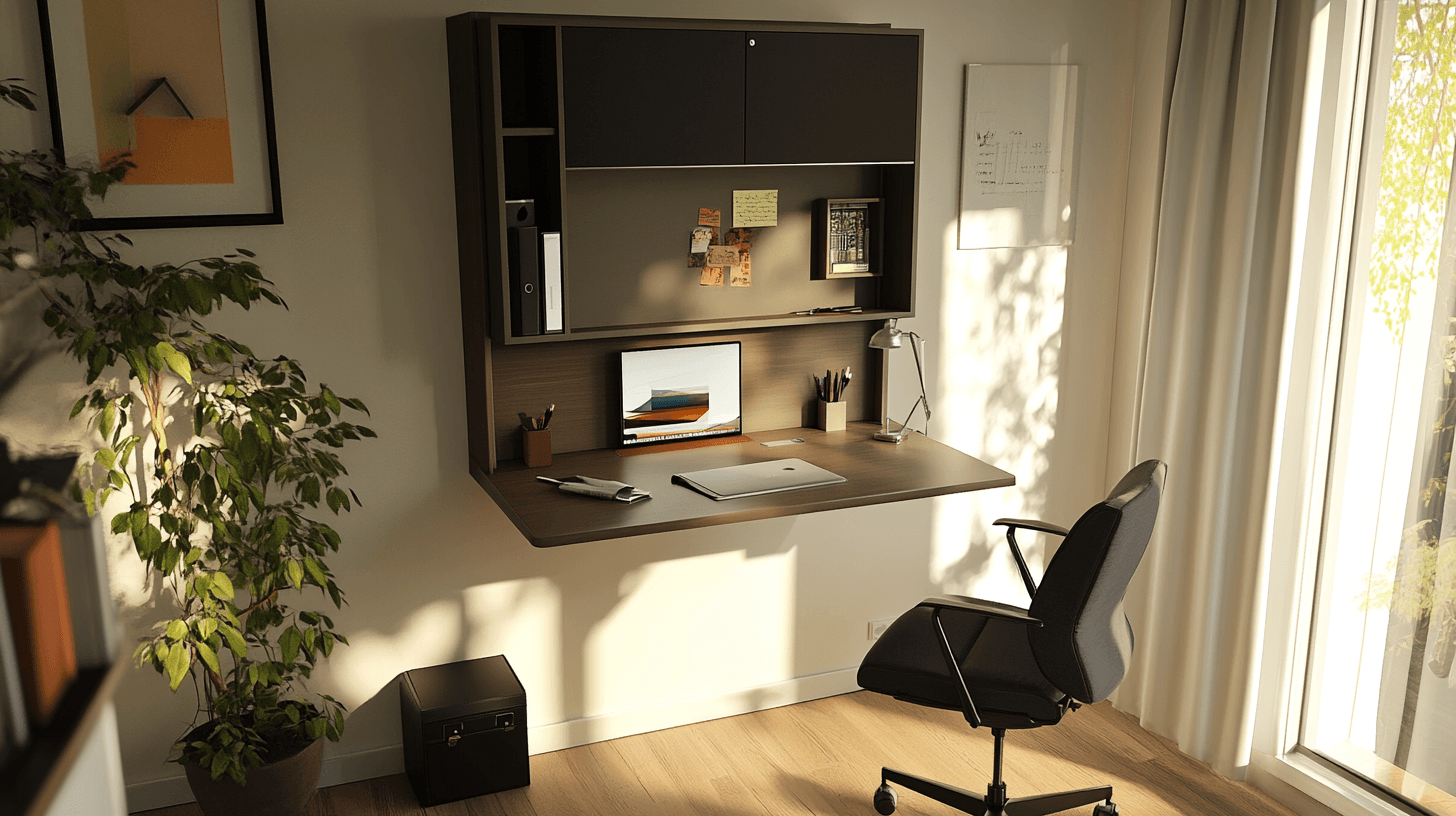 Idées de bureau à domicile pour les petits espaces : Économiser de l'espace et être productif