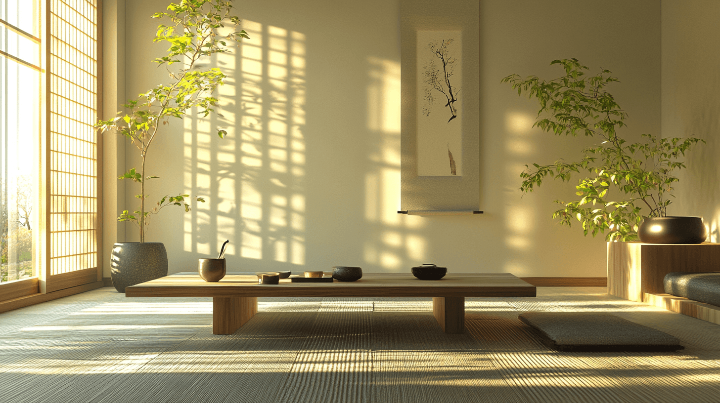 Meubles et décoration dans le minimalisme zen