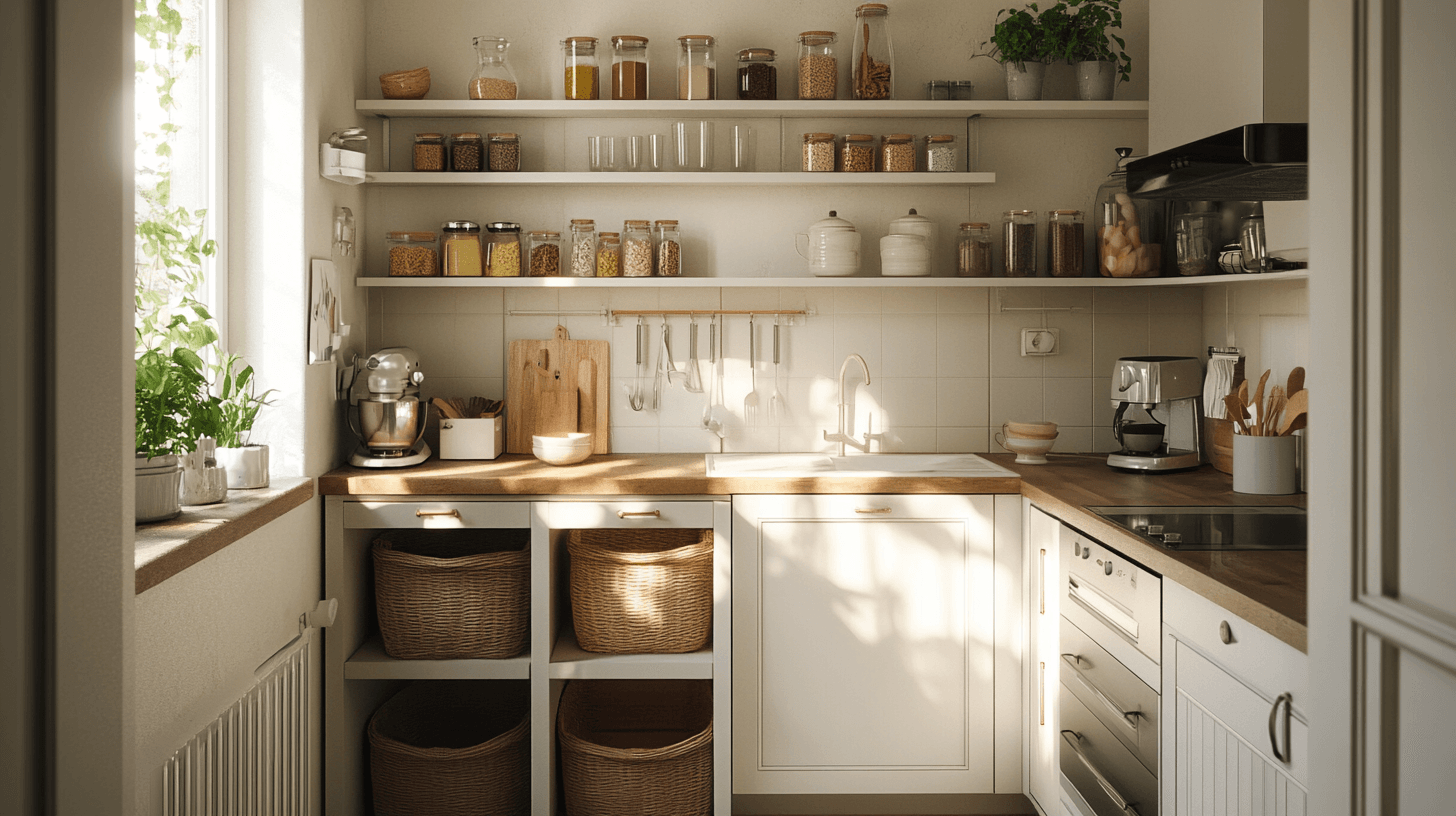 Rangement astucieux : Ordre dans les petites cuisines