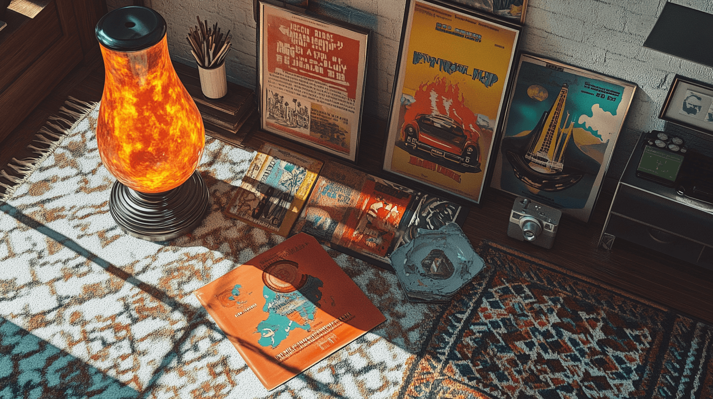 Éléments de décoration au look des années 70