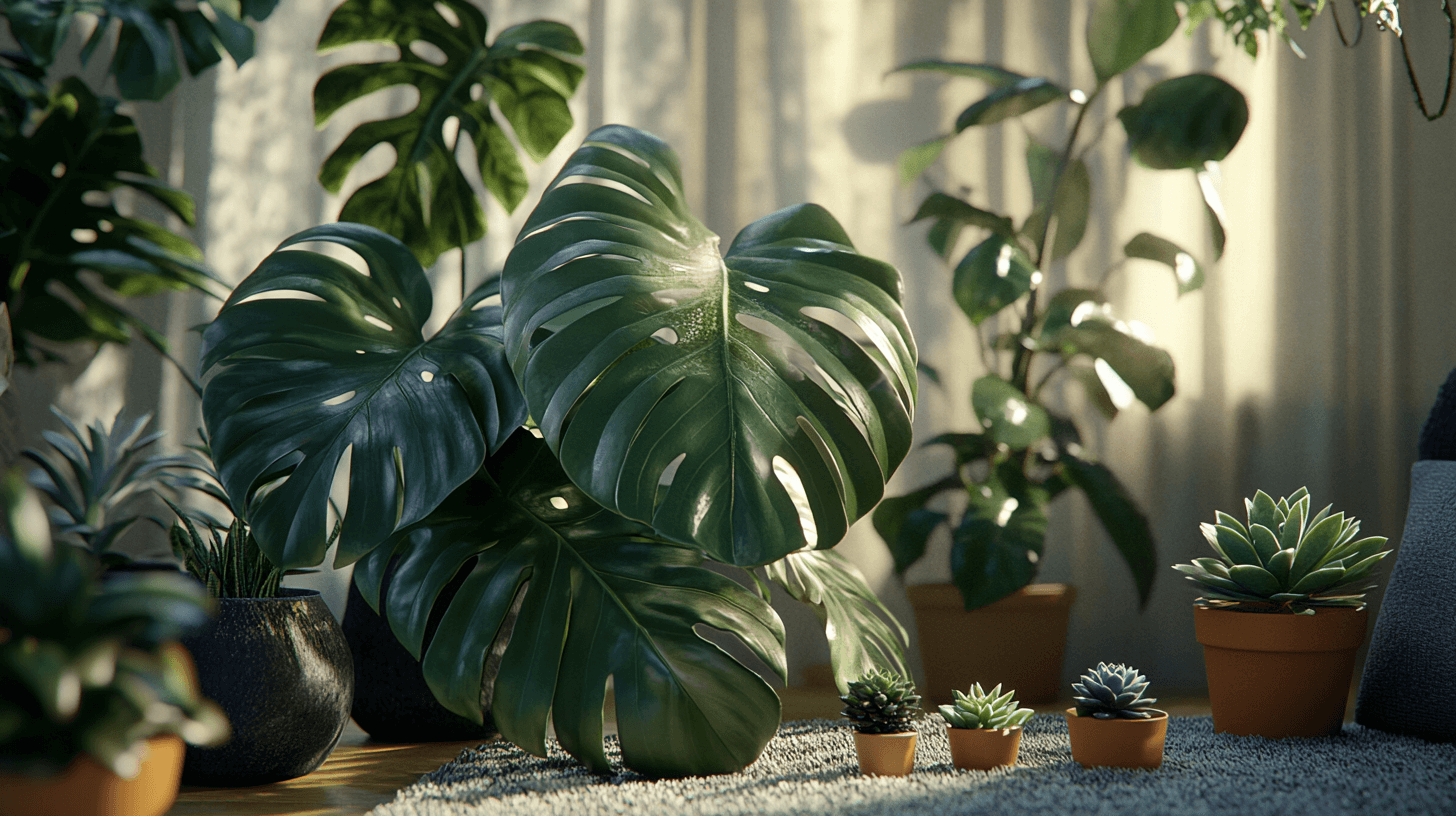 Les plantes comme accents verts vivants