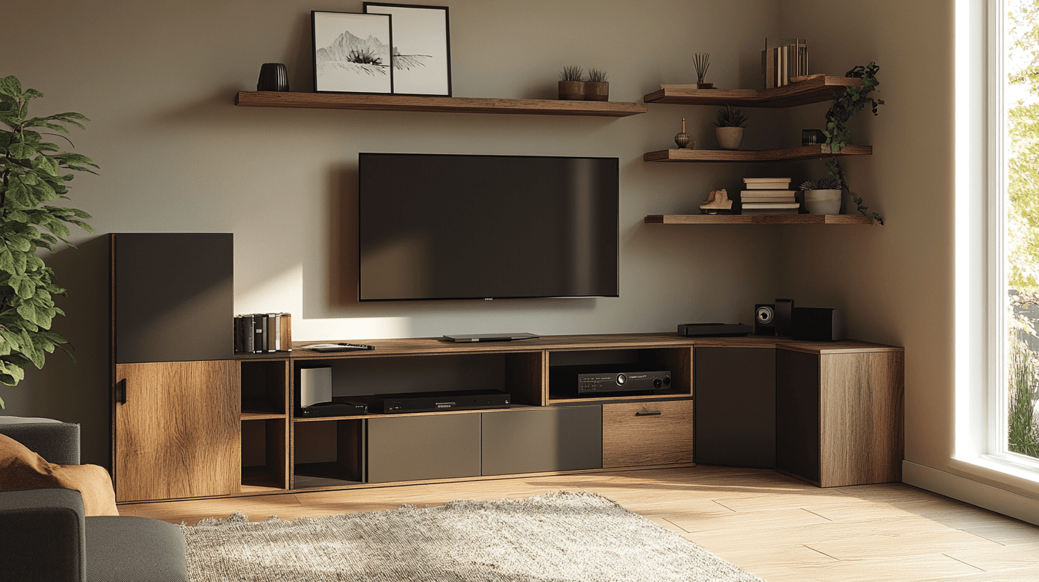 Meubles pour le coin multimédia : fonctionnalité rencontre design