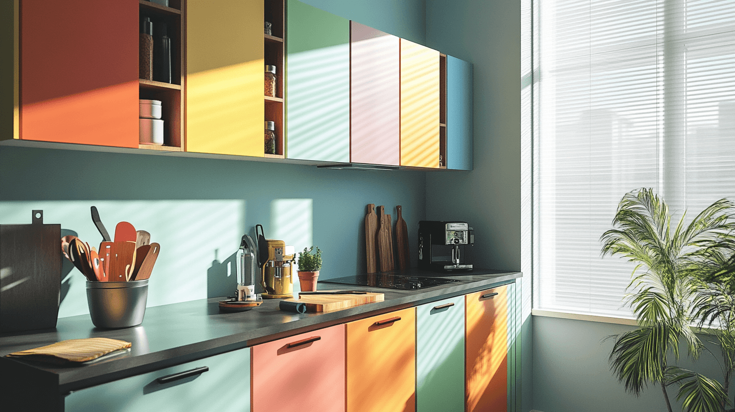 Façades de cuisine colorées : Plus de personnalité grâce à la couleur dans la cuisine