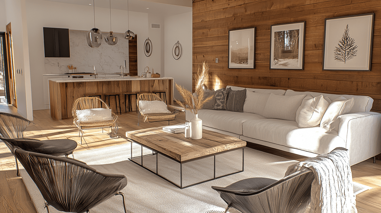 Combiner les styles d'habitation : Moderne rencontre rustique