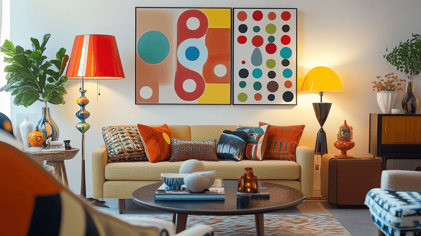 Accents décoratifs dans le style Retro Pop