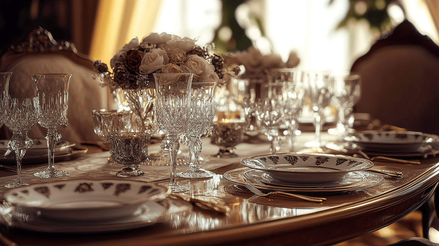 Décoration de table élégante pour des occasions formelles