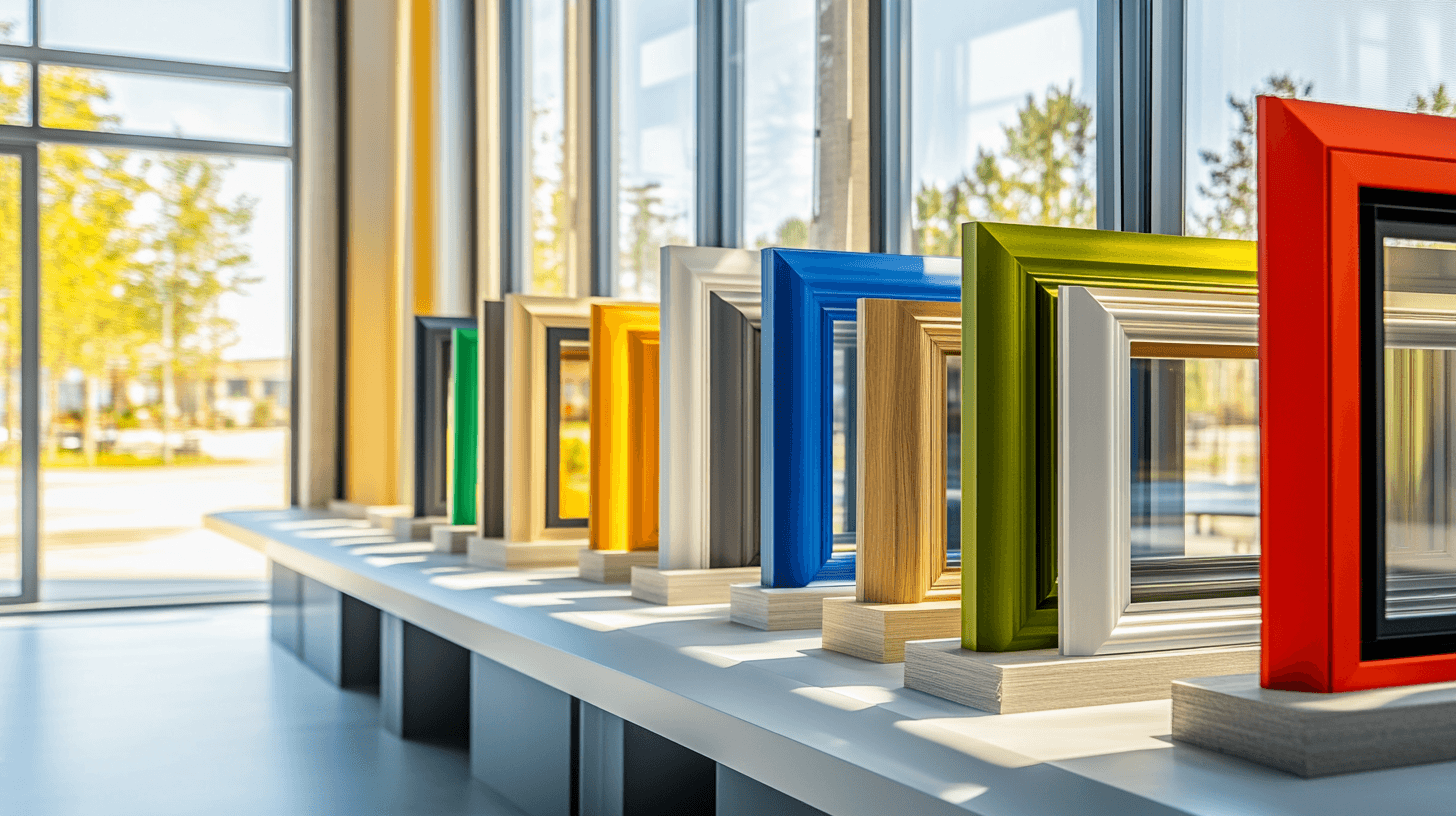 Matériaux et leur effet sur les cadres de fenêtres colorés