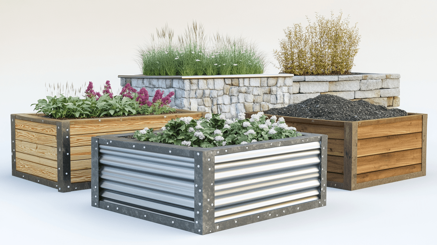 Matériaux pour les carrés potagers : bois, métal et plus