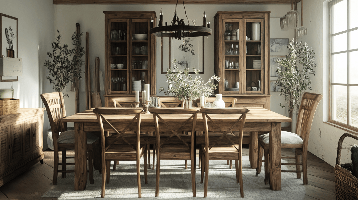 Meubles de style maison de campagne : Le charme du bois et des matériaux naturels