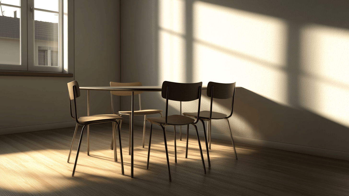 Meubles minimalistes pour la salle à manger
