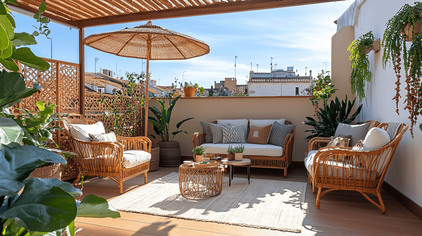 Meubles en rotin pour l'extérieur : durabilité et style réunis