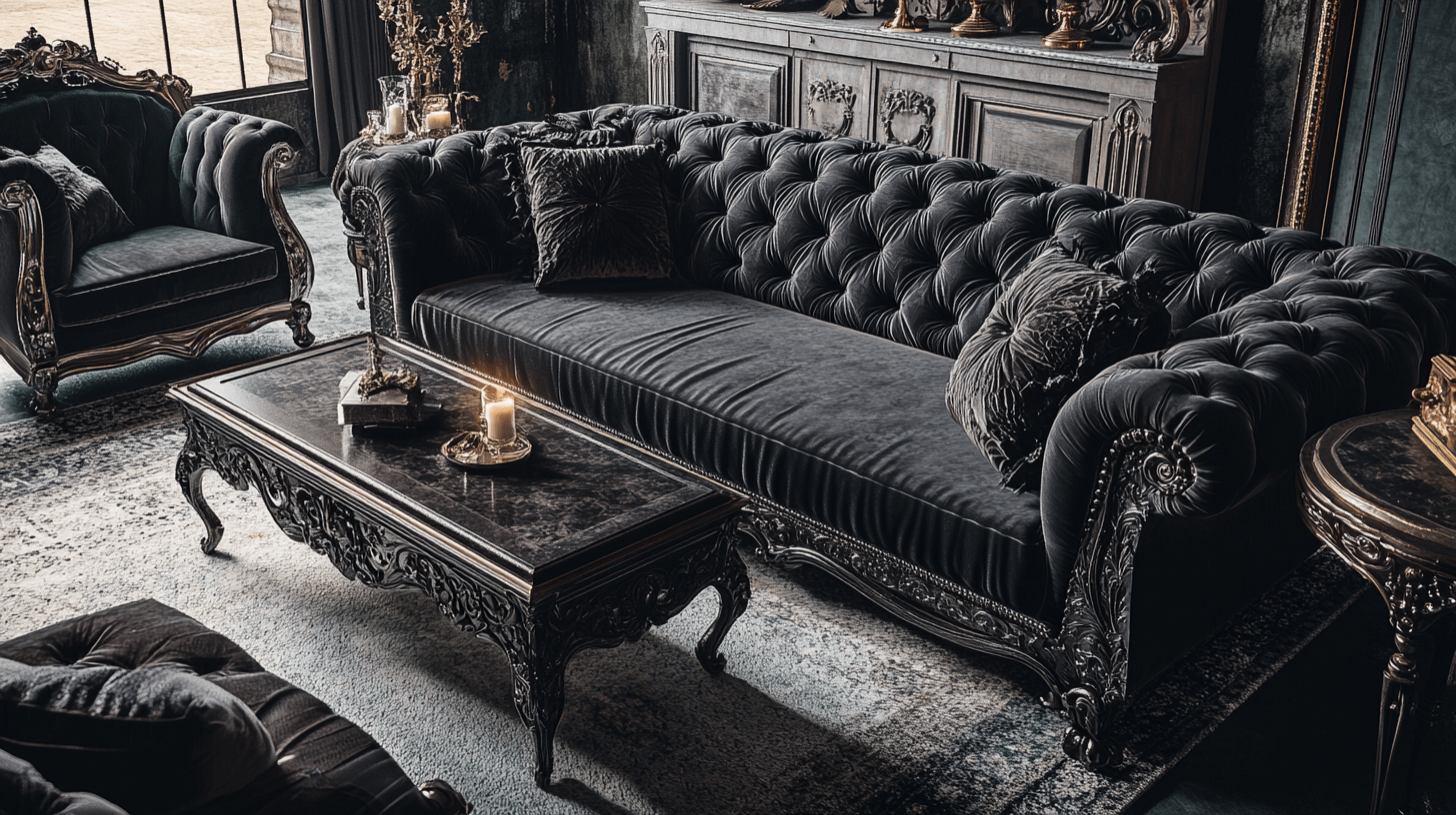 Meubles de style Gothic Chic : Sombre et opulent
