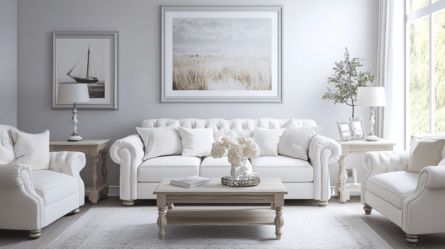 Meubles et décorations qui s'accordent avec le blanc