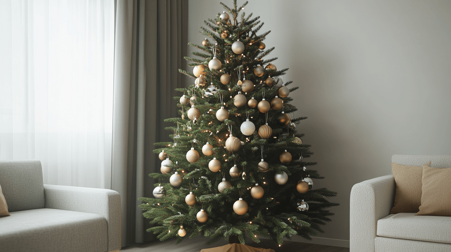 Décorations modernes de sapin de Noël