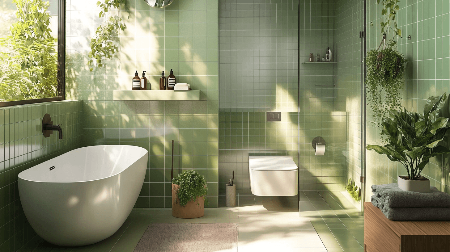 Tons de vert pour une ambiance naturelle