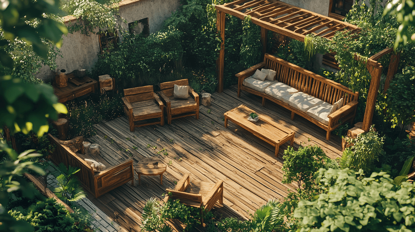 Bois dans le jardin : polyvalence et chaleur