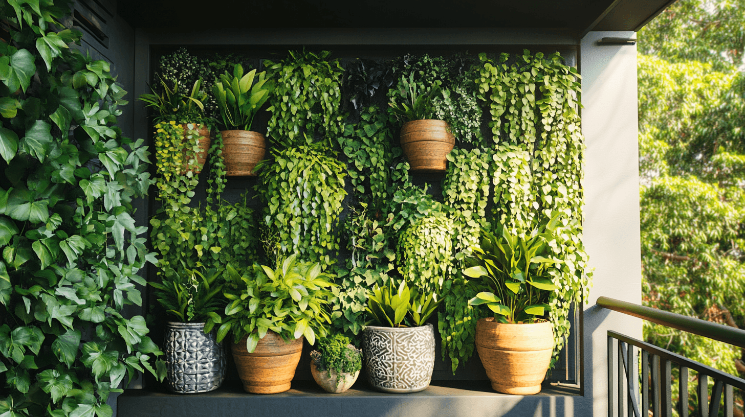 Jardins verticaux : Solutions peu encombrantes pour petits balcons