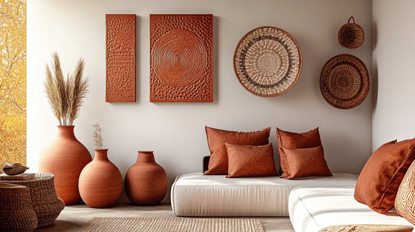 Éléments de décoration : Accents en terre cuite