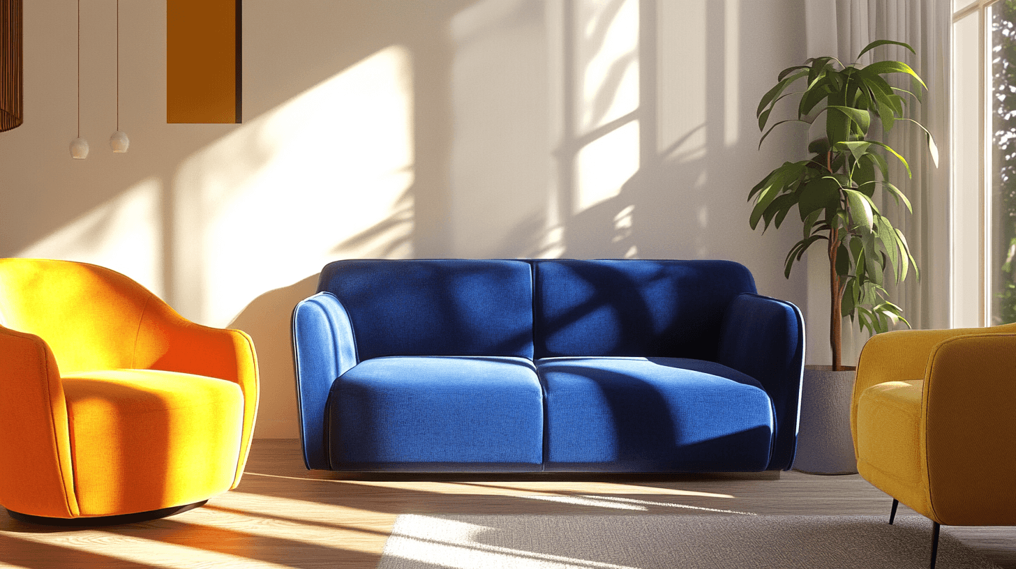 Meubles comme accents de couleur