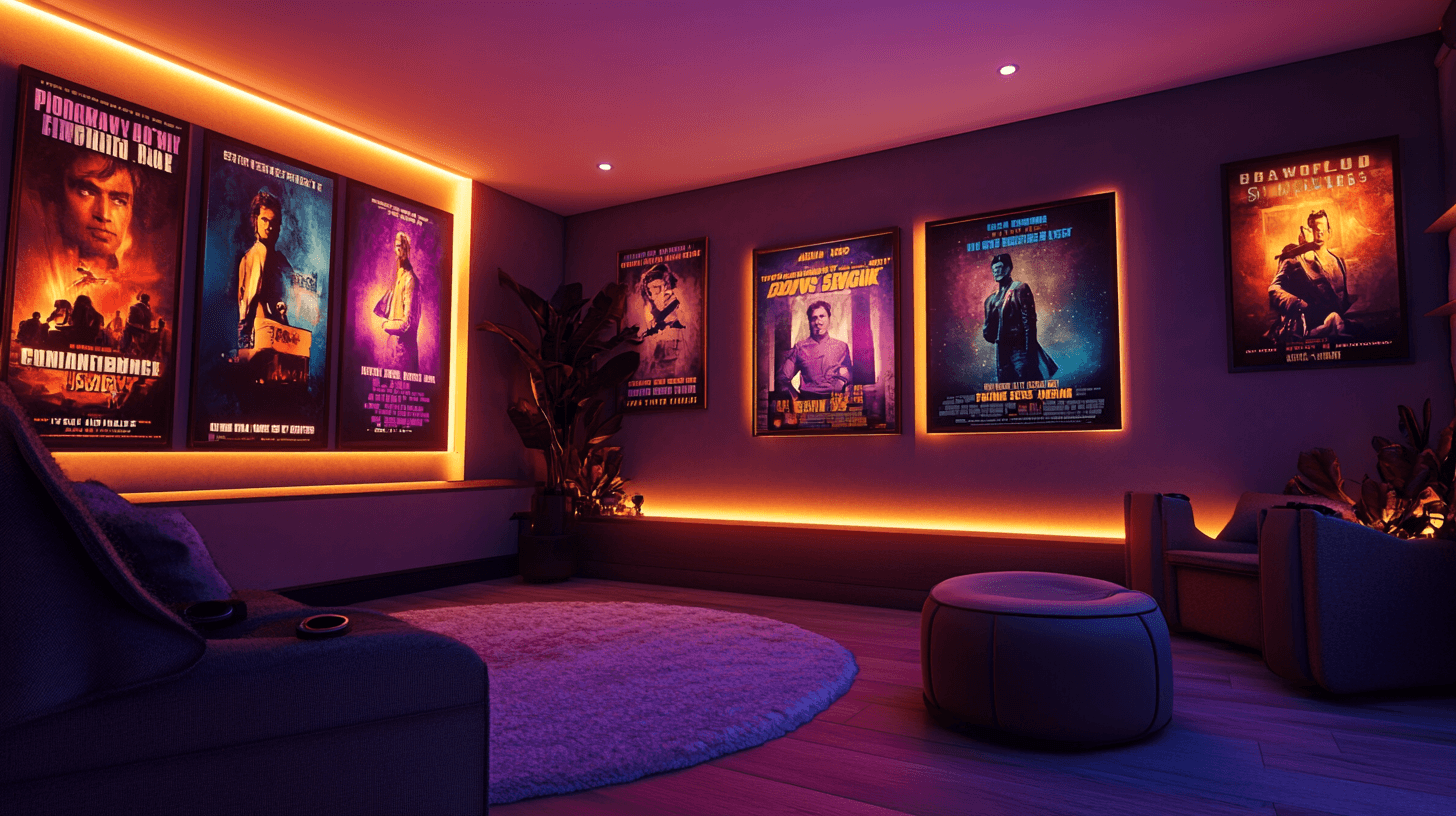 Décoration et ambiance pour l'atmosphère de cinéma parfaite