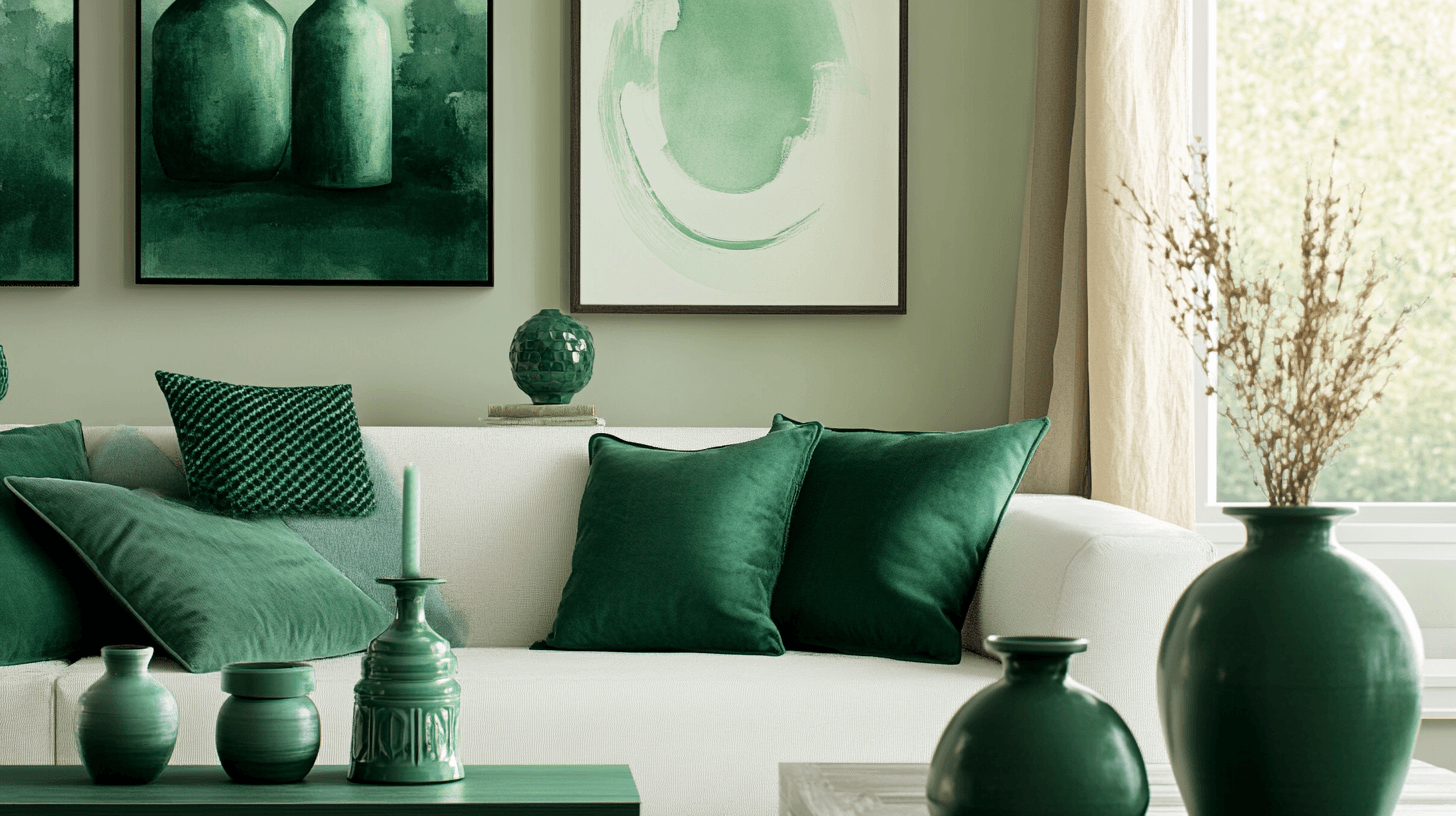 Décoration en vert émeraude : mettre des accents