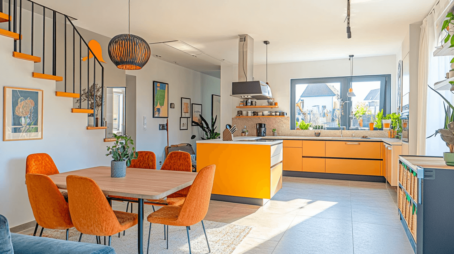 Décoration et choix des couleurs dans la cuisine ouverte
