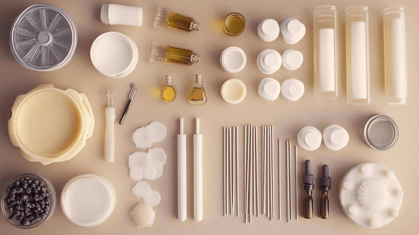 Matériaux et outils pour des bougies DIY