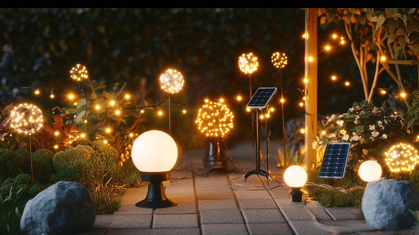 Différents types de guirlandes lumineuses pour le jardin