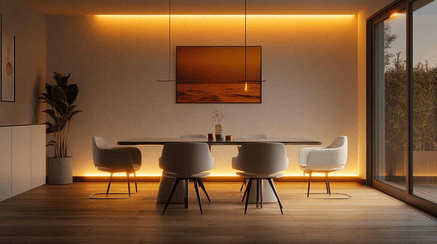 Salle à manger avec des chaises de designer : Apportez des touches élégantes