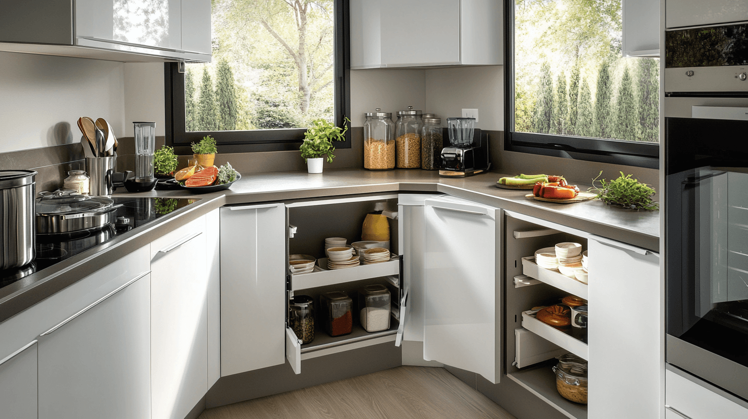 Armoires d'angle : Un espace de rangement astucieux pour les coins difficiles