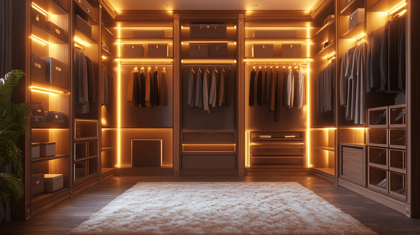 Dressing : Luxe et organisation dans la chambre