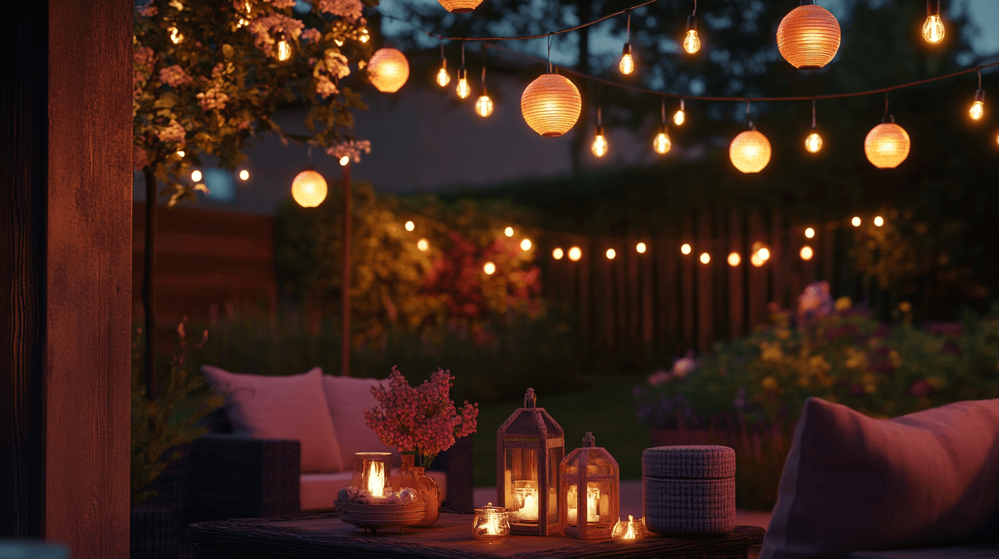 Éclairage pour les fêtes en plein air : Ambiance lumineuse parfaite pour les célébrations