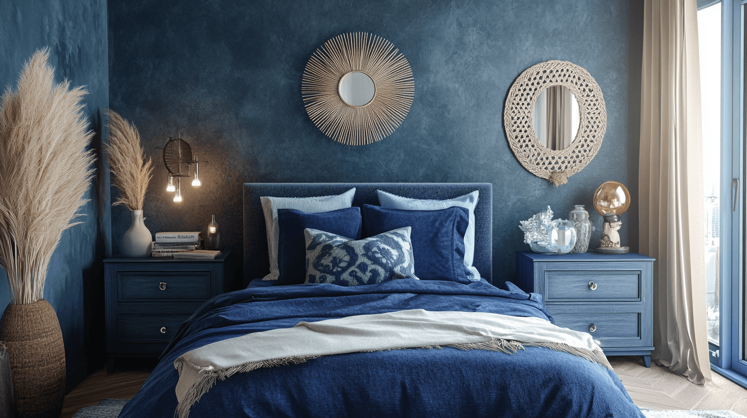 Meubles et décoration en bleu