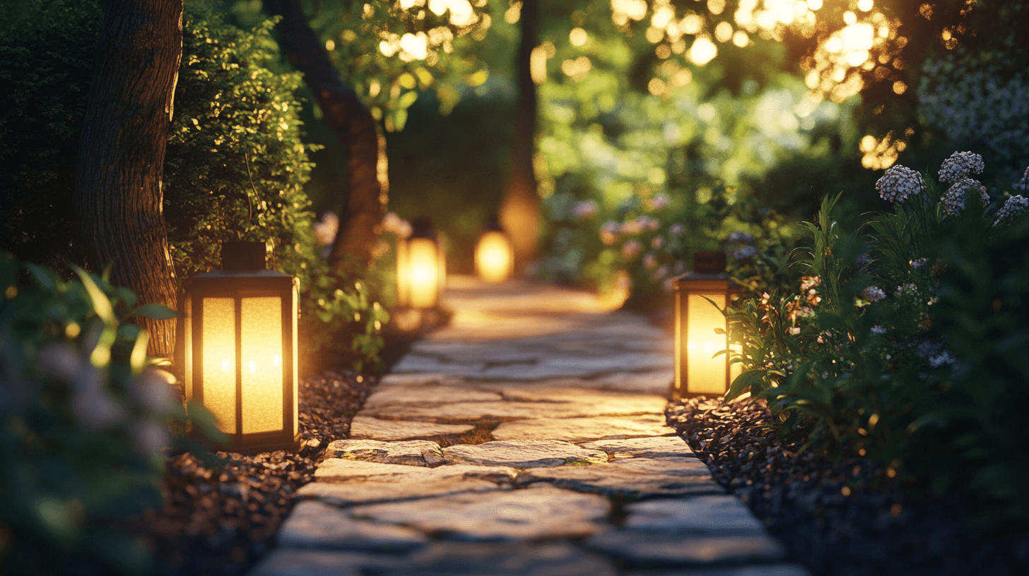 Idées créatives pour le placement des lanternes dans le jardin