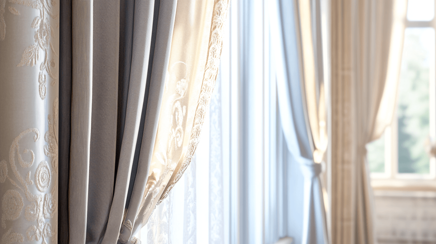 Combinaison de rideaux avec d'autres éléments de décoration