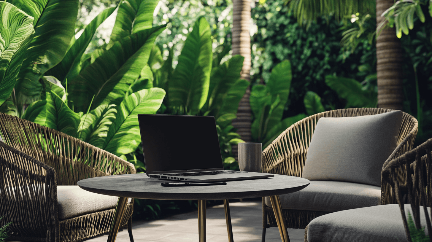 Travailler dans le vert : meubles de jardin pour votre bureau en plein air